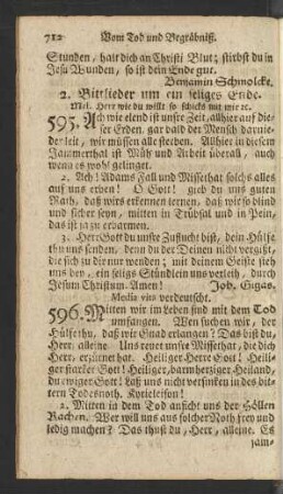 2. Bittlieder um ein seliges Ende