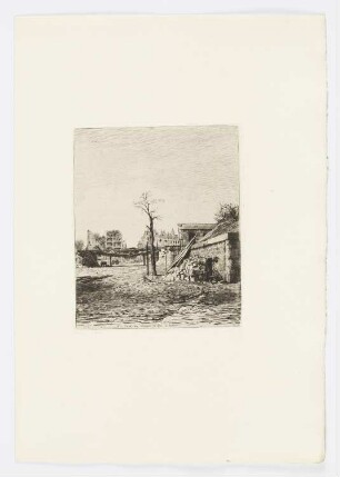 Porte d’Auteuil 1871 et Pont du chemin de fer d’Auteuil, Blatt 29 der Folge "Paris intime"