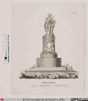 Bildnis Alexander Wassiljewitsch Suworow (1789 Graf Rimnikskij, 1799 Fürst Italijskij)