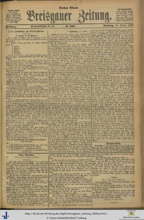 19.10.1890 (Erstes Blatt)