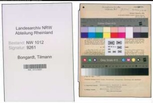 Entnazifizierung Tilmann Bongardt , geb. 11.02.1898 (Landwirt)