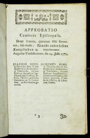 Approbatio Censoris Episcopalis