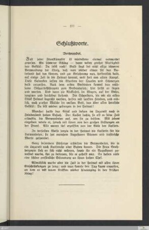 Schlussworte
