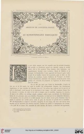 7: Les amateurs de l'ancienne France : le surintendant Foucquet