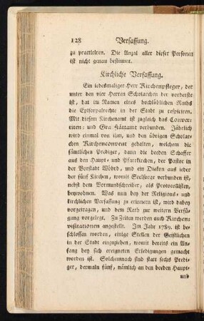 Kirchliche Verfassung.