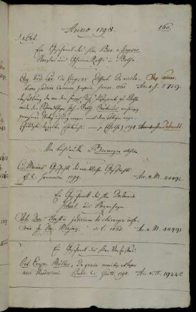 Ein Geschenck des Hhrn Bar. v. Ziegesar, Kanzlers und Geheimen-Raths in Gotha. - Von Buchdruker Barmeyer allhier. - Ein Geschenck des Hhrn Doctorand Scheel aus Kopenhagen. - Ein Geschenck des Hhrn Verfassers [Petrus Erasmus Müller].