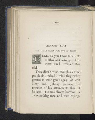 Chapter XVII. The little nurse gets out of heart.