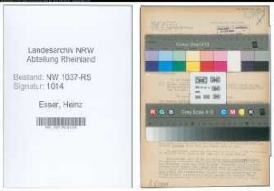Entnazifizierung Heinz Esser , geb. 00.00.0000 (Amtsgerichtsrat)