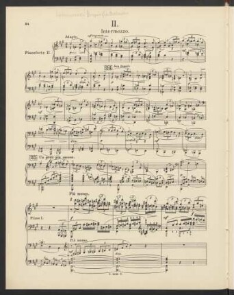 II. Intermezzo: Adagio