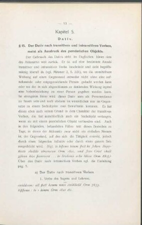 Kapitel 5. Dativ.