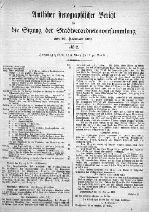 No. 2, 12. Januar 1911