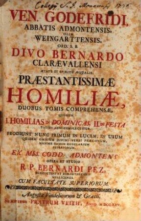 Homiliae in dominicas et in festa. 1