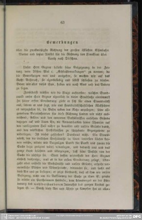 Bemerkungen über die zweckmäßigste Richtung der großen östlichen Eisenbahn. Vierter und letzter Artikel für die Richtung von Frankfurt über Conitz nach Dirschau