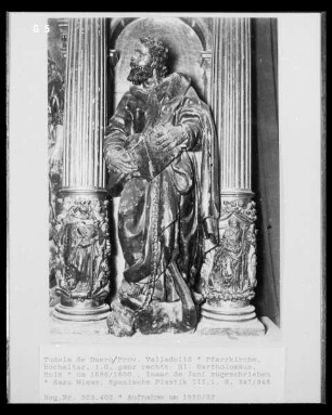 Hochaltar, 1. Obergeschoss, rechte Seite: Heiliger Bartholomäus