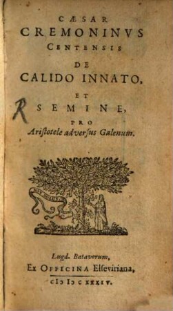 De calido innato et semine