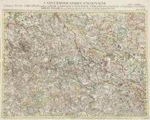 Grand Atlas . Bl. 48 (Frankreich, Pfalz, Falkenstein, Leiningen, Bitsch): Contenant le Duché de Deux Ponts, une Partie du Duché de Lorraine, de l'Electorat de Palatinat, les Comtés de Falckenstein, Leiningen, Bitsche et et (Verbessertes Blatt)