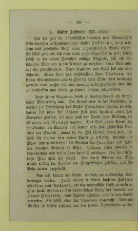 6. Kaiser Justinian (527 - 565)
