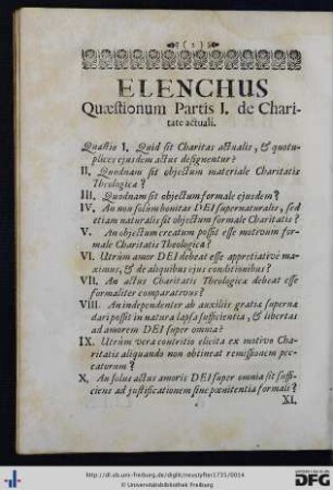 Elenchus Quaestionum.