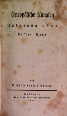 Europäische Annalen. 1802, 1