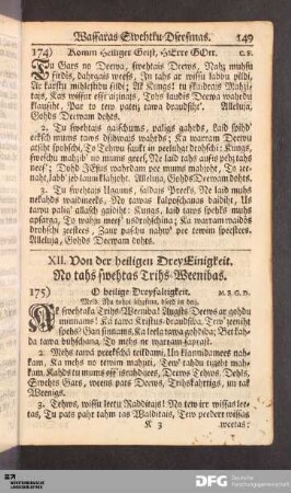XII. Von der heiligen DreyEinigkeit.