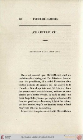 VII. L'Erechthéion d'après l'état actuel