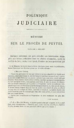 Polémique judiciaire