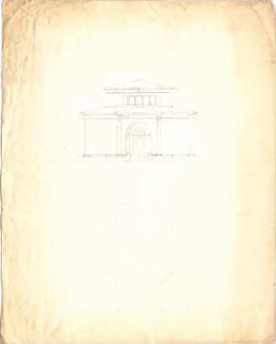 Speeth, Ferdinand; Badehaus - Grundriss, Ansicht