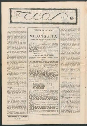 Primer concurso de "Milonguita" : ¿Cuáles son las mujeres más hermosas del teatro?