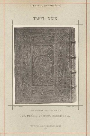 Tafel XXIX. Joh. Bergii, 39 Predigten, Frankfurt a/O., 1664, Cassel, Landesbibl. Theol. past. hom. 4°, 36