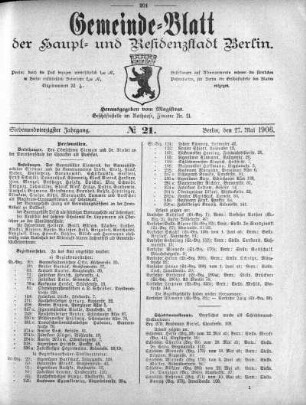 1906,21: No. 21, 27. Mai 1906