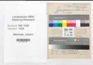 Entnazifizierung Johann Meinhold , geb. 01.01.1908 (Technischer Angestellter)