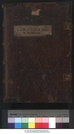Hugo de Sancto Caro: Concordantiae Bibliae minores