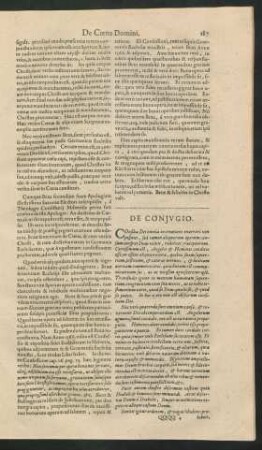 De Conjugio.