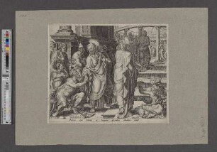 [Petrus und Johannes betreten den Tempel]