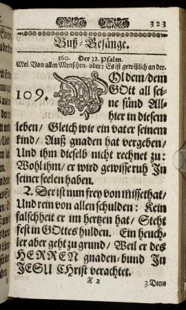 Buß-Gesänge.