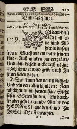 Buß-Gesänge.