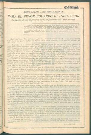 Carta abierta a una carta abierta