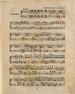 L' écho de l'opéra : ou collection de potpourris brillants sur des thèmes les plus favoris des nouveaux opéras ; arrangés pour le piano, 19. Der Liebestrank