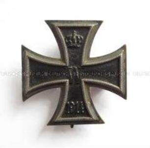 Eisernes Kreuz 1. Klasse, 1914, verliehen an einen jüdischen Offizier der Fliegertruppe