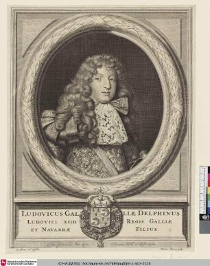 Ludovicus Galliae Delphinus [Porträt Prinz Louis XV.]