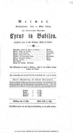 Cyrus in Babilon