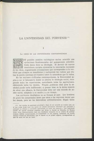 La universidad del porvenir