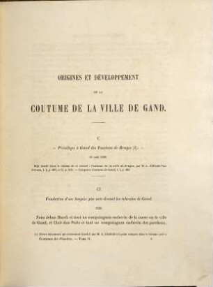 Coutumes des pays et comté de Flandre, 1,2. Coutume de la ville de Gand ; T. 2, Suite