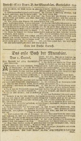 Das erste Buch der Maccabäer