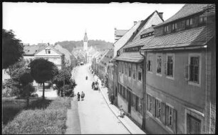 Waldheim. Obermarkt mit Rathaus