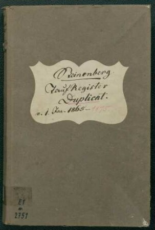 Taufregister IV