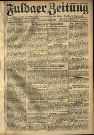 Ausgabe vom Dienstag, den 21. August 1928.