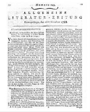 Für die Policey. - Hannover : Helwing Bd. 1. 1788, Th. 1