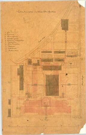 Voit, August von; München; Botanischer Garten - Lageplan