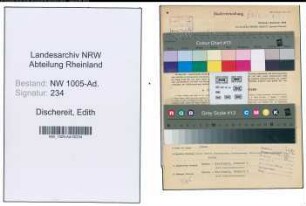 Entnazifizierung Edith Dischereit , geb. 09.03.1921 (Stenotypistin)
